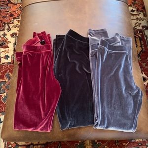 HUE VELVET LEGGINGS each 8.00 or all three for $20
